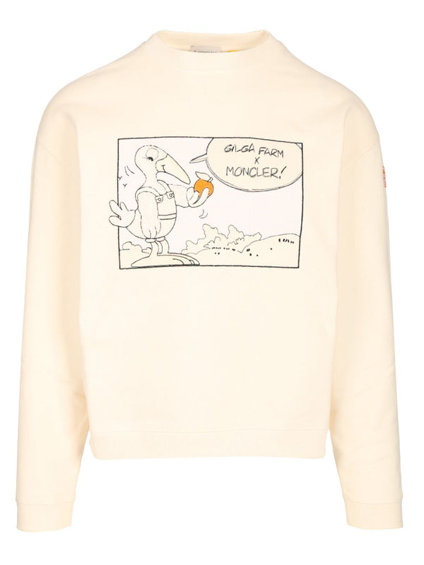 Cotton Sweatshirt Sweatshirts White
