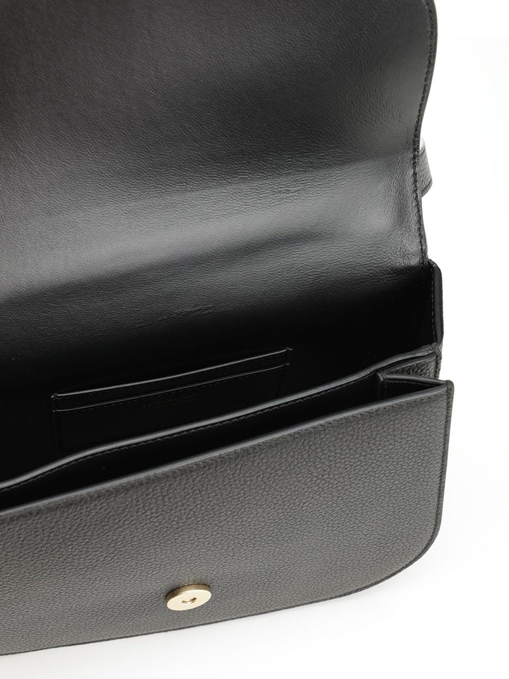 Ferragamo Double Gancini Shoulder Bags - Nero | 29b4a730466748ada61a6e8608d68ed94e3d8b3c