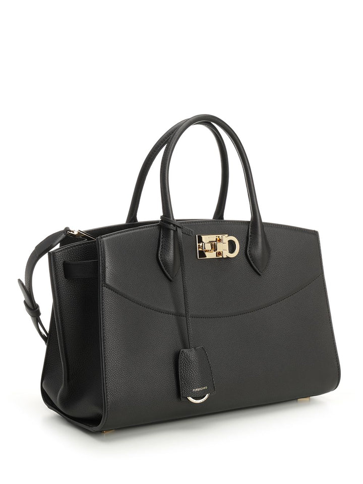 Ferragamo Top Handle Bag Handbags - Nero | cb935b82ad9e7dfa932de86ad27aec9039117a61