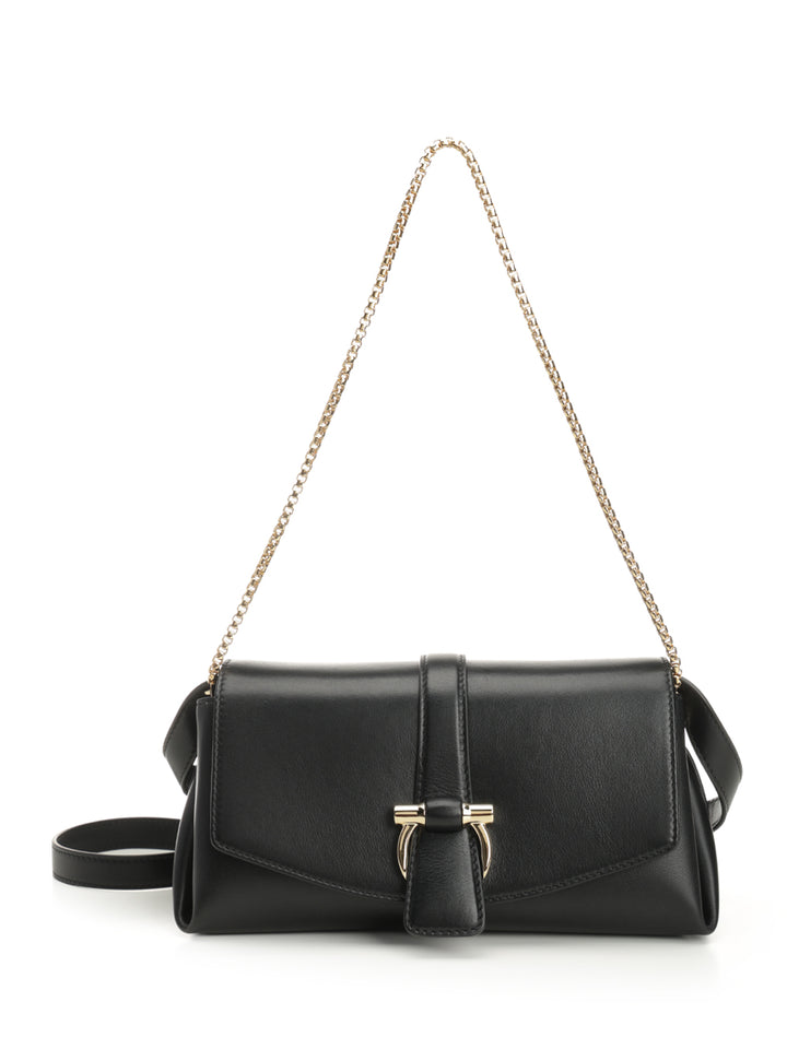 Ferragamo Shoulder Bag With Front Flap Shoulder Bags - Nero | 6d145edeeb4c8887153d97ad612b1872eb70215d