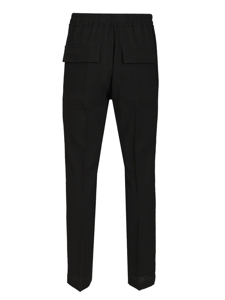 Rick Owens Wool  With Drawstring Trousers - Nero | 5ba904f4d1d7e1c2db5cafa4ea37e021fa7ca491