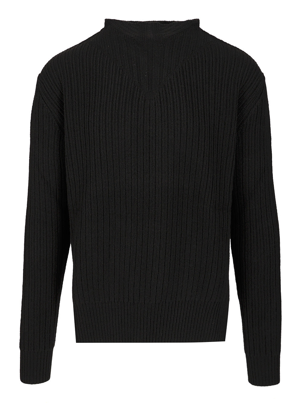Rick Owens Fisherman's Sweater Knitwear - Nero | 43dcf1972b8ddaf63a836266b691e715d79b75be