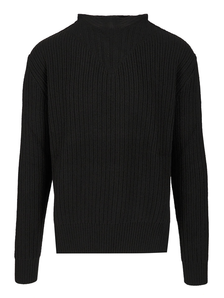 Rick Owens Fisherman's Sweater Knitwear - Nero | 43dcf1972b8ddaf63a836266b691e715d79b75be