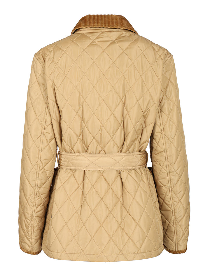 Burberry Nylon Quilted Jacket Giacche - Beige | c0ef3e51d5e62a00352eaf195196f3d4a33f47af