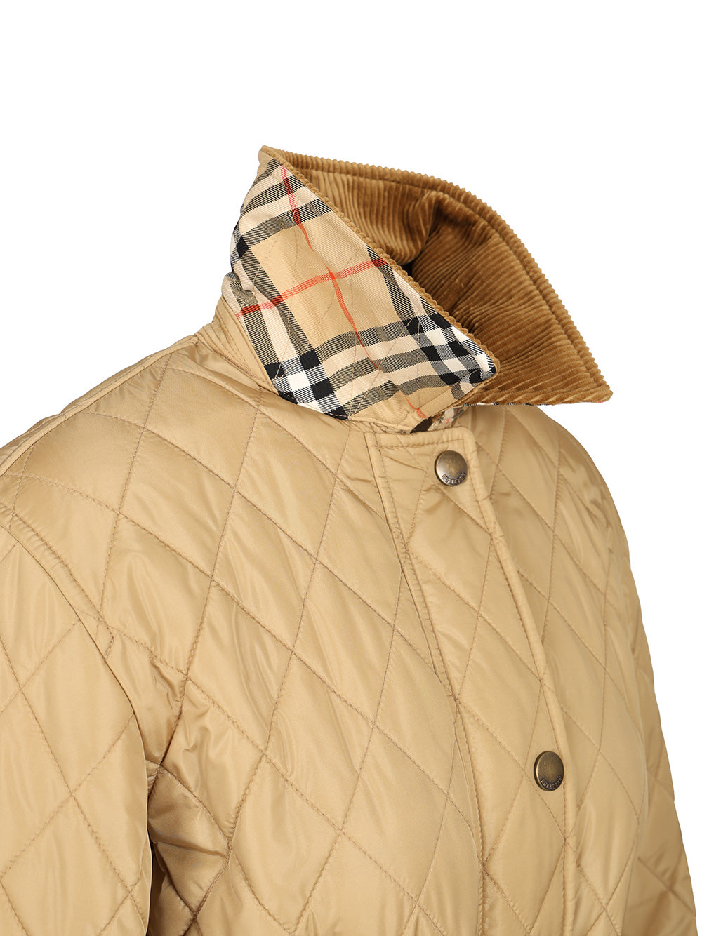 Burberry Nylon Quilted Jacket Giacche - Beige | 587faf5d9dfbe57e37fe2314848f35af5353a194