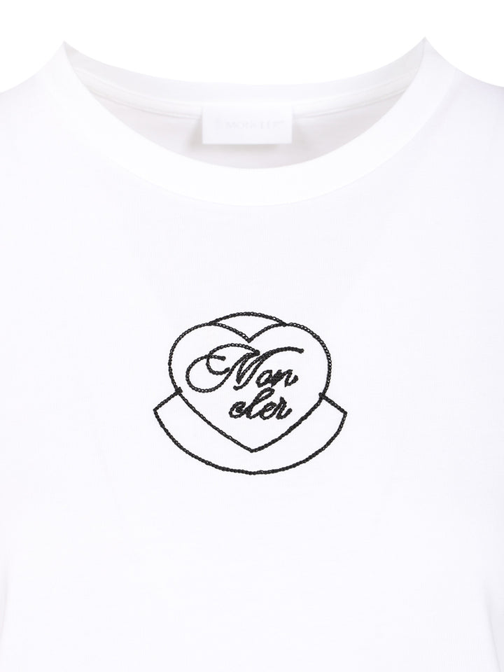 Moncler Cotton T-Shirt - Bianco | bfb1ac48e323539215f0ad3d686059534ce3338b