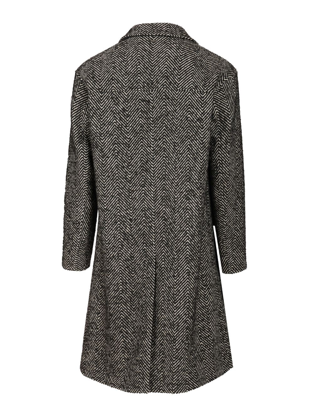Herno Wool Chevron Coat Coats - Multicolor | a2228c5b96adacf858637039d12c391da8704b88