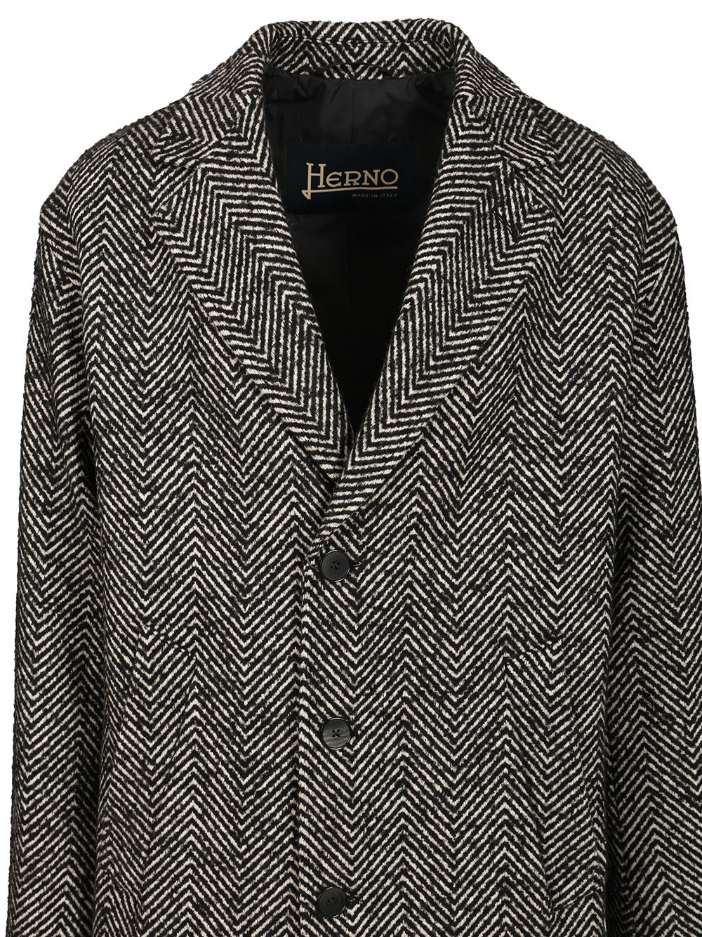 Herno Wool Chevron Coat Coats - Multicolor | b9d34ba2a4d7f343fee17fa312d6073600e63e96