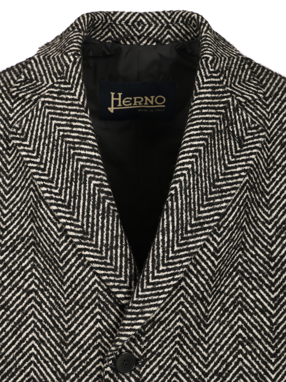 Herno Wool Chevron Coat Coats - Multicolor | 1a52b5ec0e1de343e7a3c65e3403f2671aa400f5