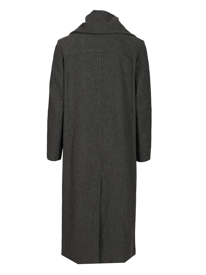 Mm6 Maison Margiela Coat With Scarf Coats - Grey | af4140fba0bb858de633071af0dad7aa51d6b3cf