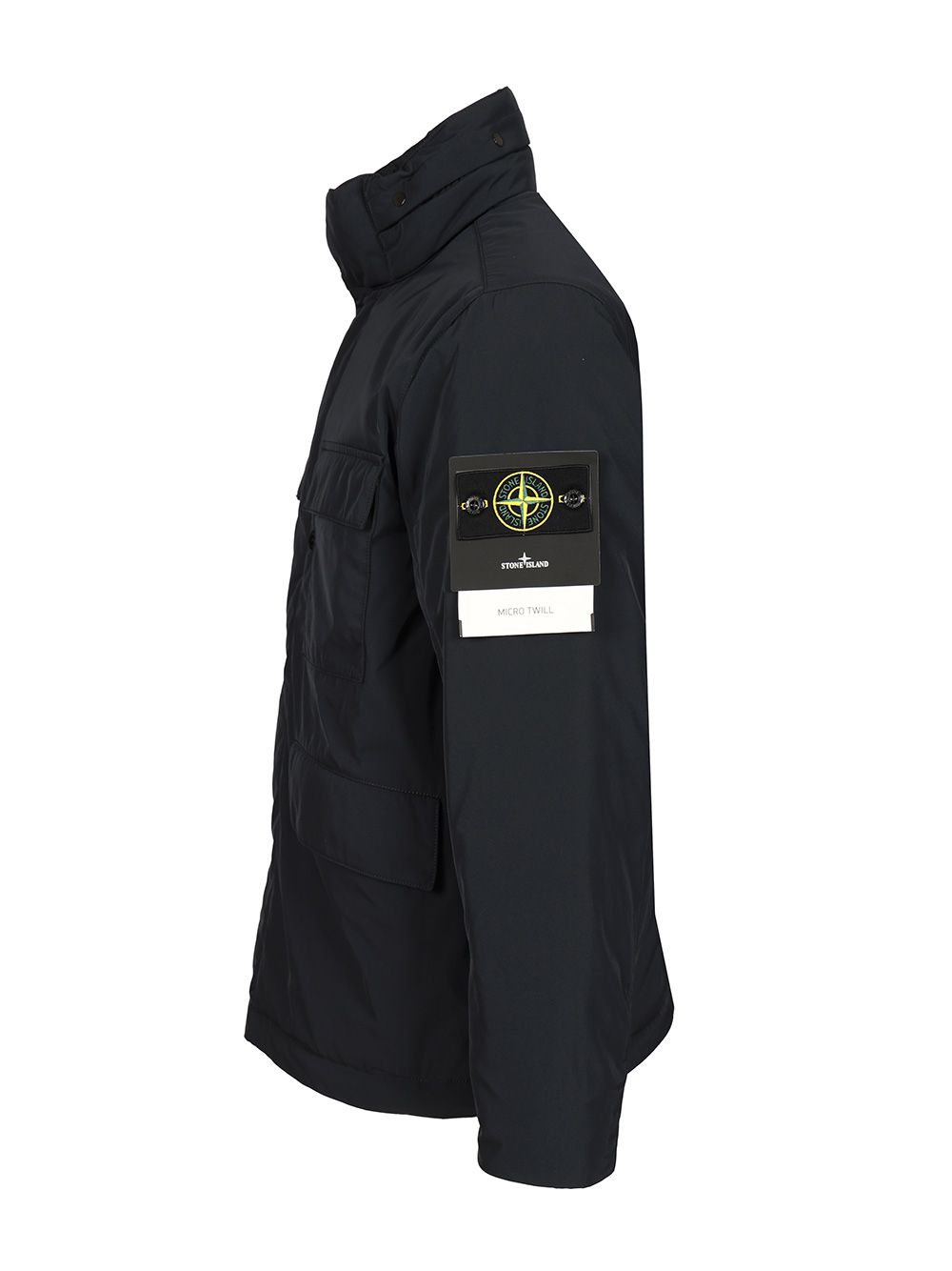 Stone Island Padded Field Jacket In Micro Twil Giacche - Blu | 52c3db3d9ffdbf764596c8c2f6285bec6c024573