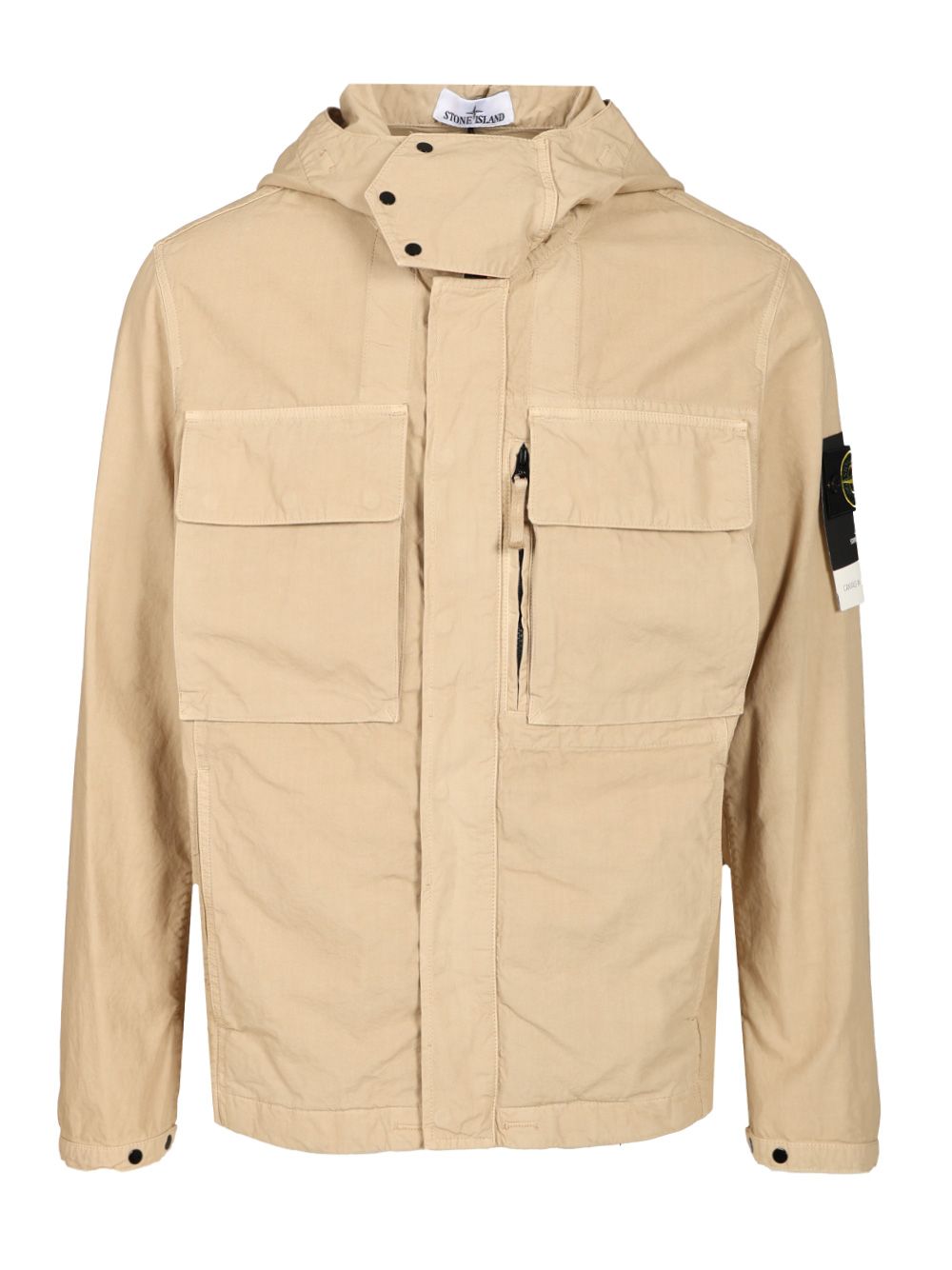 Stone Island Field Jacket With Hood Giacche - Beige | 85d7f550d28ccd83b728b443ee3635934789edb1