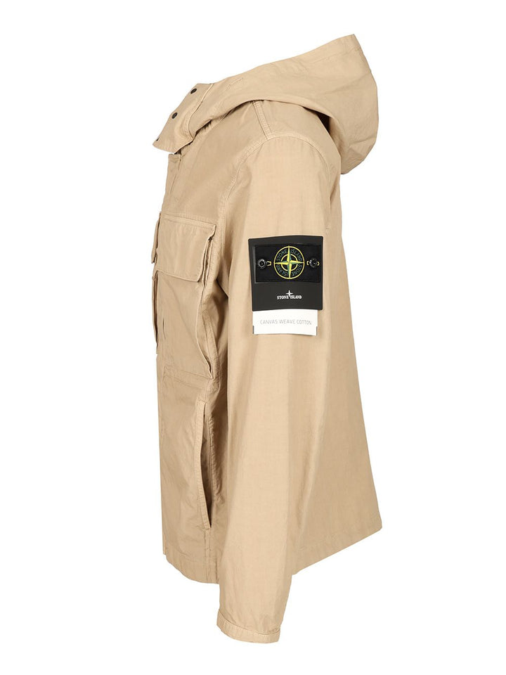Stone Island Field Jacket With Hood Giacche - Beige | 29f75ad454daad9f58c1be70cd85f91753b94fc3
