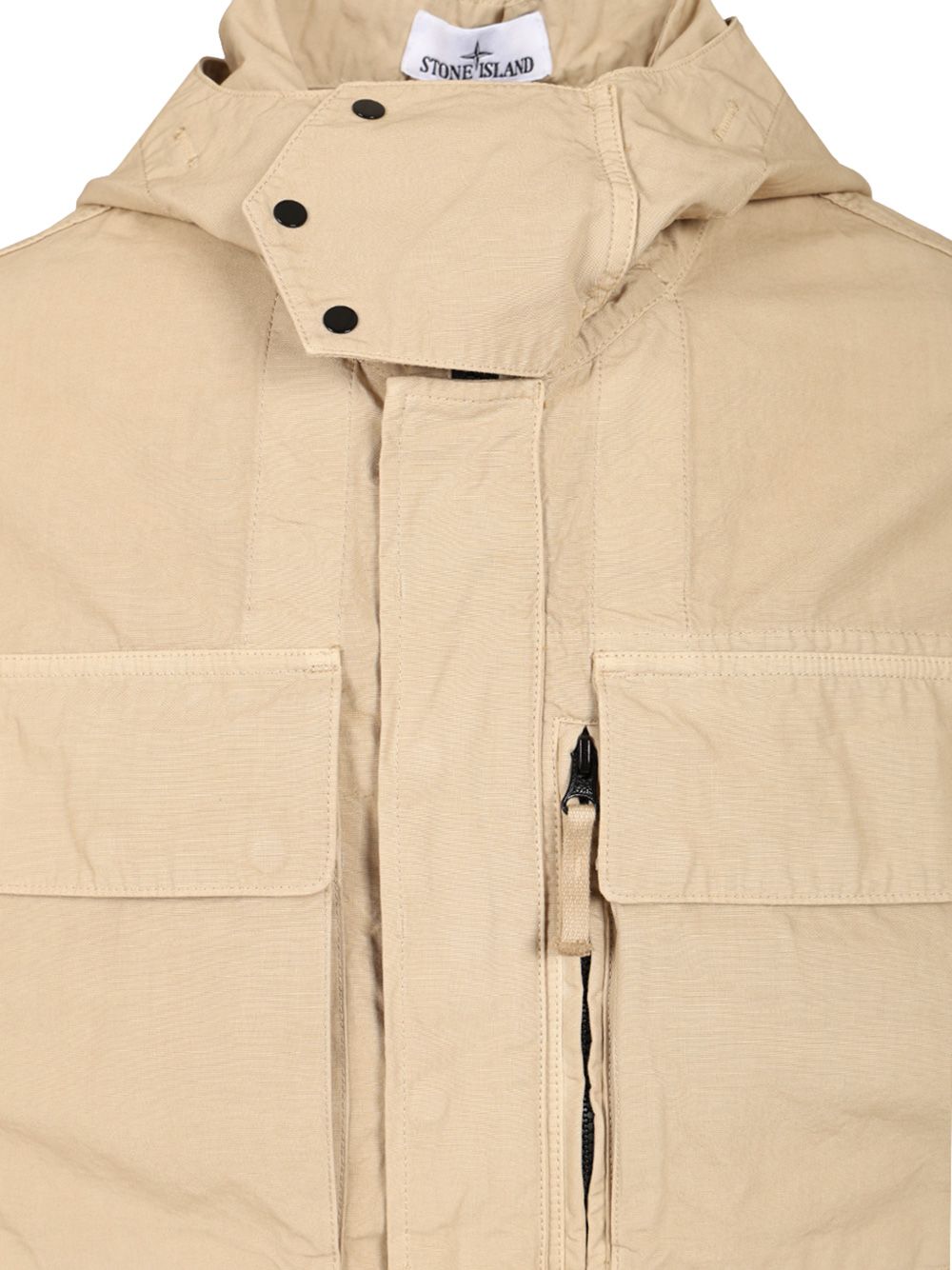 Stone Island Field Jacket With Hood Giacche - Beige | 0ebc34baadaea9f4100d7da9972afc4c026bedb8