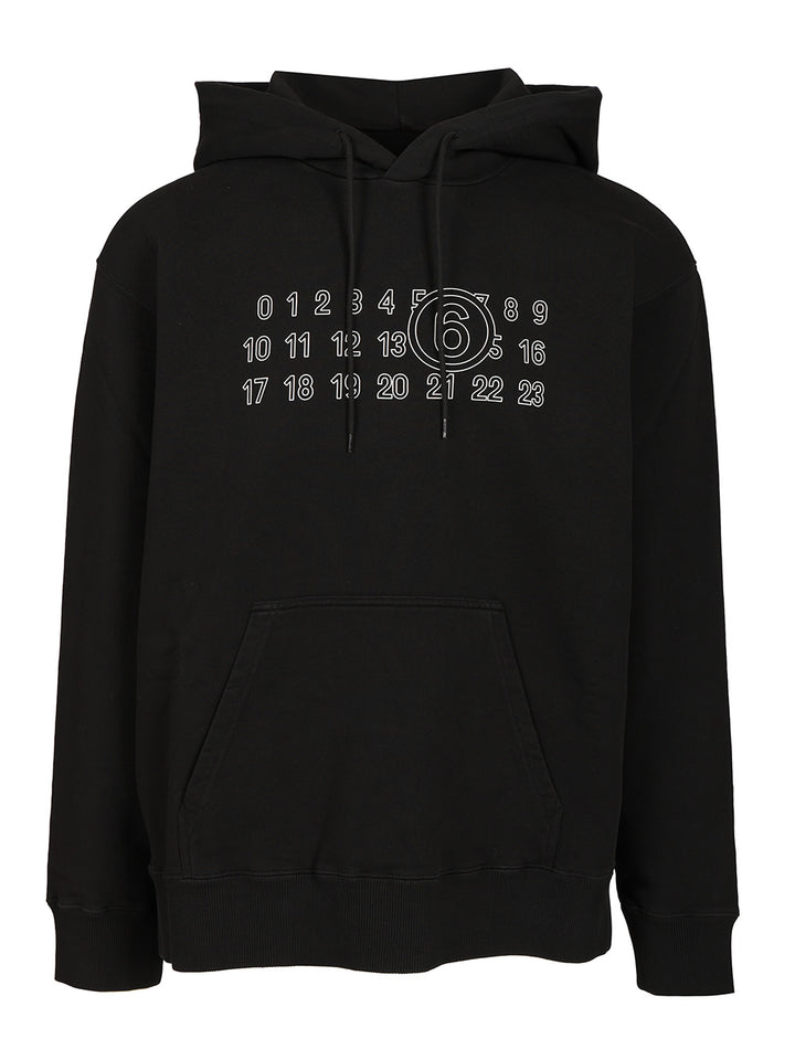 Mm6 Maison Margiela Cotton Hoodie Sweatshirts - Nero | f2d2cb4ba7218a37d84185feb66a5a7b1b6be98e