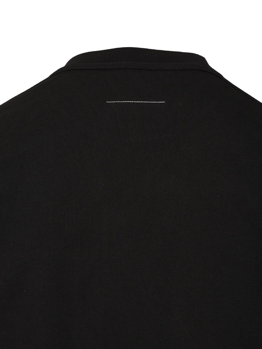 Mm6 Maison Margiela Long-Sleeved Cotton T-Shirt Sweatshirts - Nero | 781fb10b1c605179ac8c57697afe5258af7c39fc