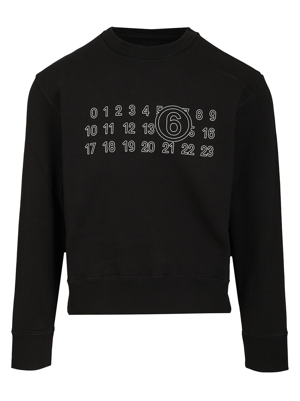 Mm6 Maison Margiela Numeric Sweatshirt Sweatshirts - Nero | 8a89fd22d9b23f230b827ff71e71109747fb5607