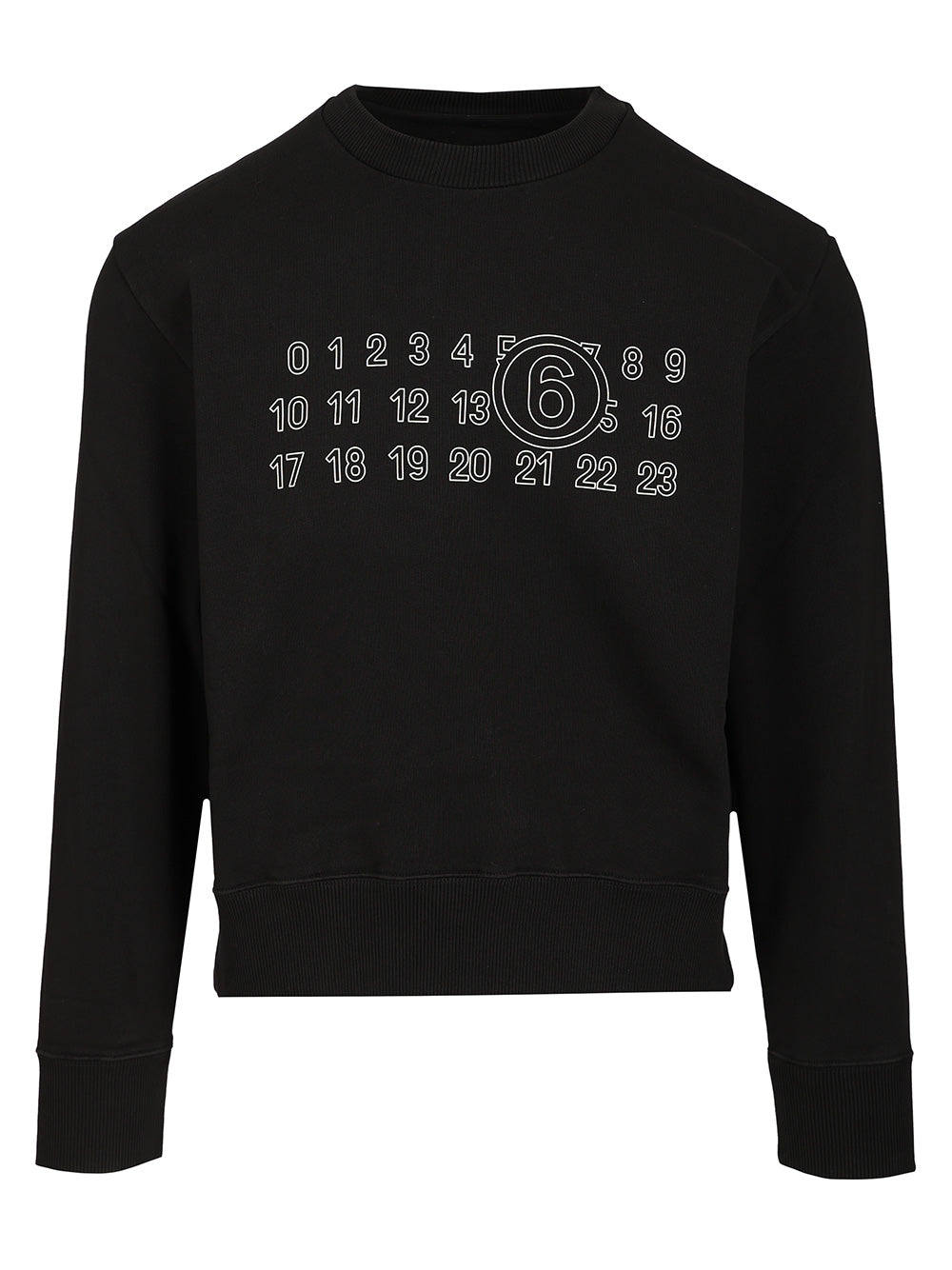 Mm6 Maison Margiela Numeric Sweatshirt Sweatshirts - Nero | ad5e49f44d904912167b7f520bfddc50853f96c5