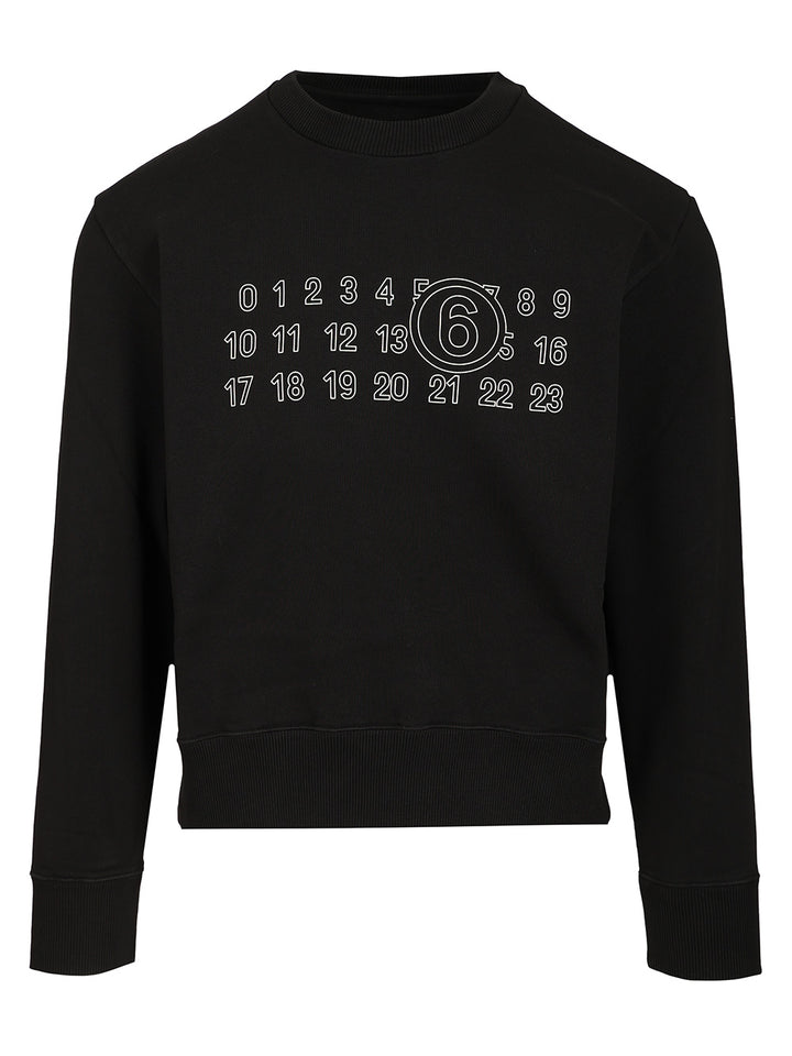 Mm6 Maison Margiela Numeric Sweatshirt Sweatshirts - Nero | ad5e49f44d904912167b7f520bfddc50853f96c5