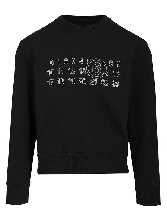 Numeric Sweatshirt Sweatshirts Nero