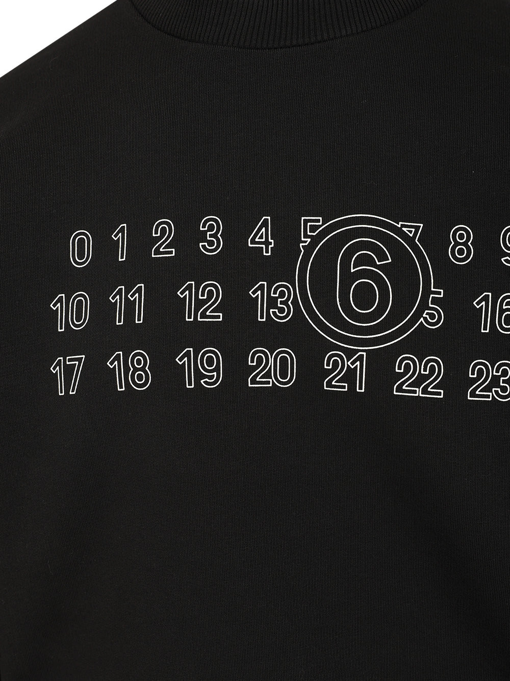 Mm6 Maison Margiela Numeric Sweatshirt Sweatshirts - Nero | 5f3de139d23b4abc4d26850fac96794f47296b61