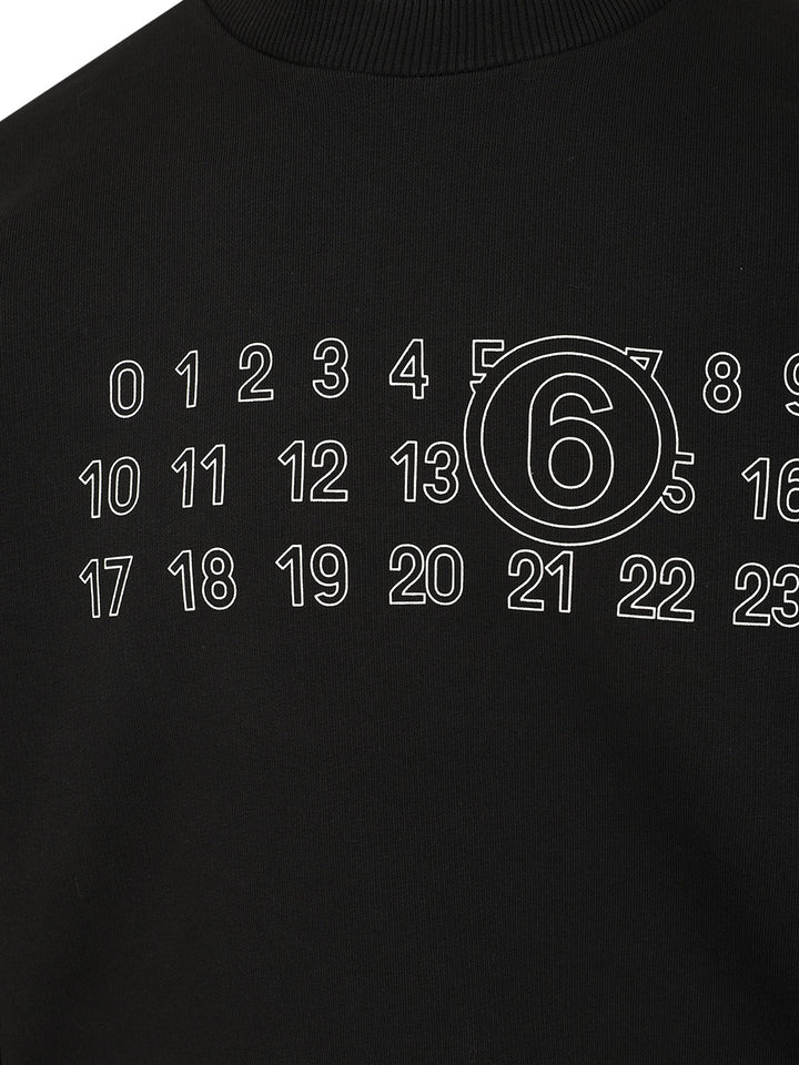 Mm6 Maison Margiela Numeric Sweatshirt Sweatshirts - Nero | 5f3de139d23b4abc4d26850fac96794f47296b61