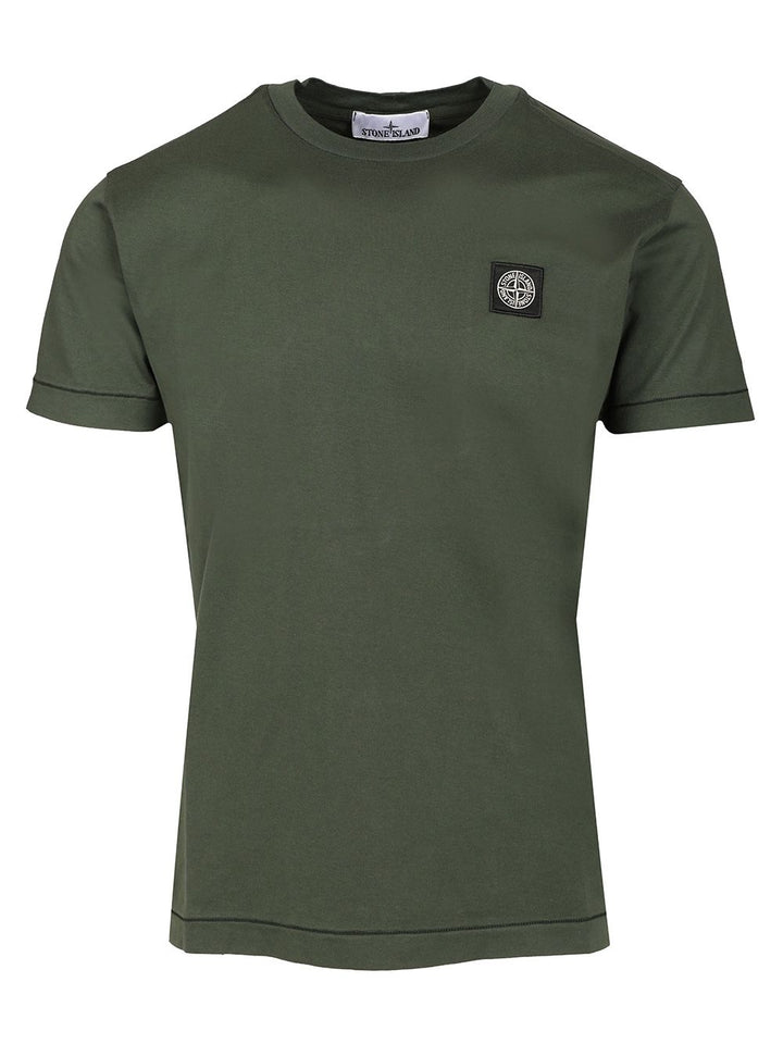 Stone Island Short-Sleeved Cotton Jersey T-Shirt - Verde | a97be9e54472d59e07ccf989f51a9078c3a9cedd