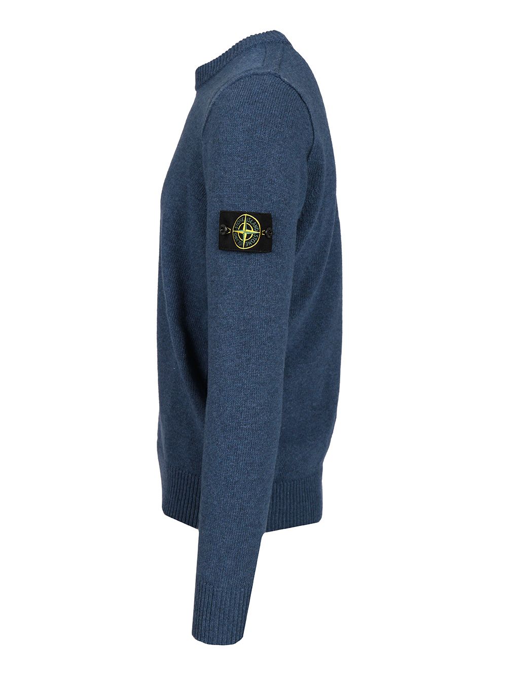 Stone Island Lambswool Crewneck Sweater Knitwear - Blu | 436194a432c860926c19c136fe14c2fb7c14fd4e