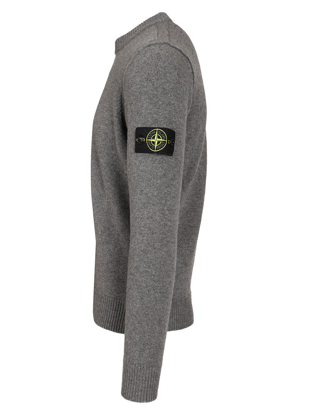 Stone Island Lambswool Crewneck Sweater Knitwear - Grey | ff3e9348042fdbc170228cd0969cf660d97f3adf
