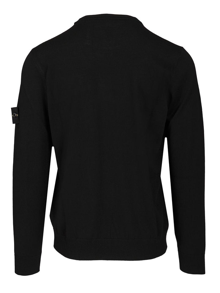 Stone Island Crew Neck Sweater Knitwear - Nero | df92b3e9a624ae835b2788ac2a1d58f87361d481