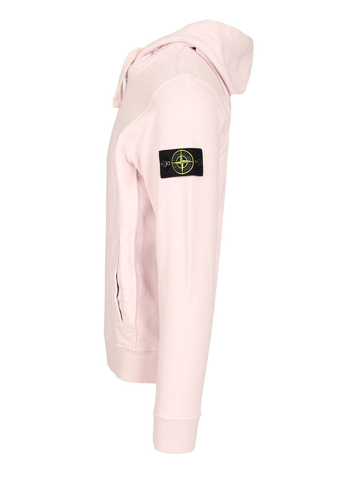 Stone Island Organic Cotton Hoodie Sweatshirts - Rose | 38fda3d8fa294a72aaff98f0cfc16050204f3f37