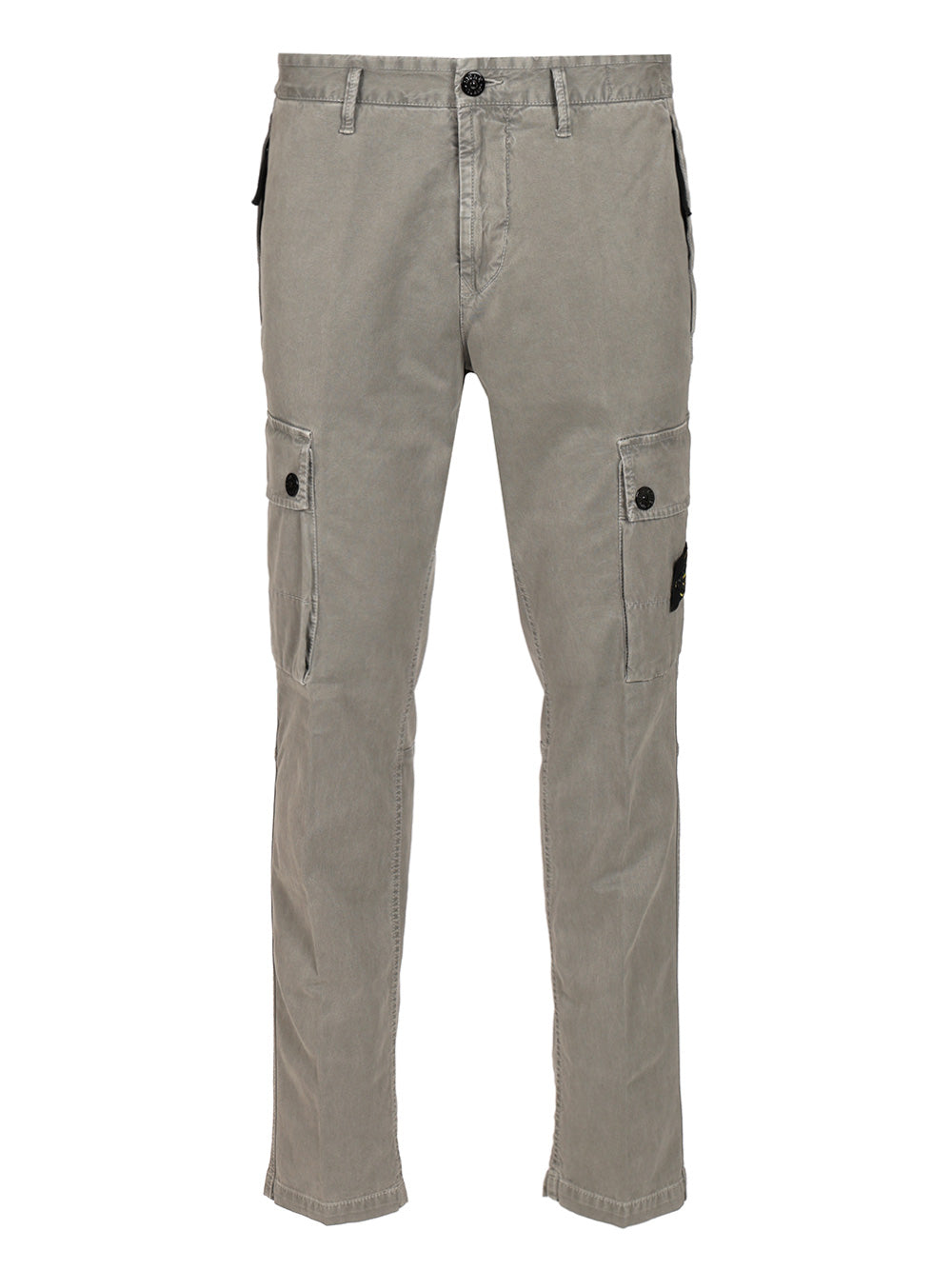 Stone Island Cotton Cargo Pants Trousers - Grey | 7b382d4ecf5effe2c25eceaa019418211dd94565