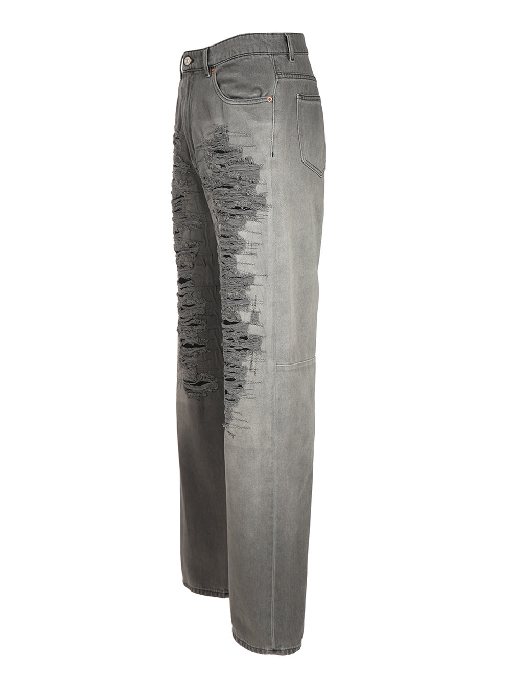 Mm6 Maison Margiela Destroyed Jeans - Nero | 750f1aea00cb4b7ae7f9225cd1c8b81eec59a6a5