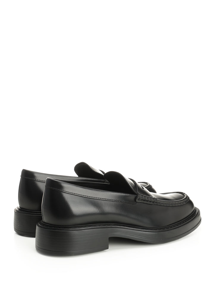 Tod'S Leather Loafer Mocassini - Nero | abf16414c8ed4358e94db40fe208f181fea36a7a