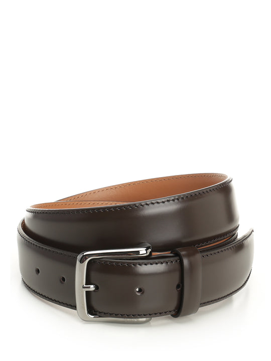 Soft Leather Belt Cinture Marrone