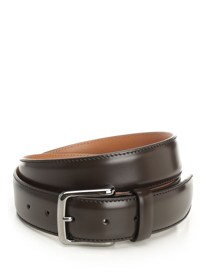 Tod'S Soft Leather Belt Cinture - Marrone | 67ed206989ac22392388d96148388eeb35ff95b1