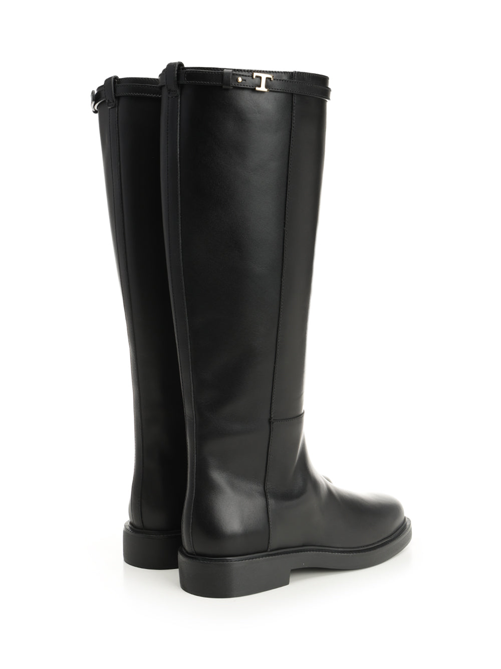 Tod'S Leather Boot Boots - Nero | 4819806653f2525eee452844f19a69ff5f254350