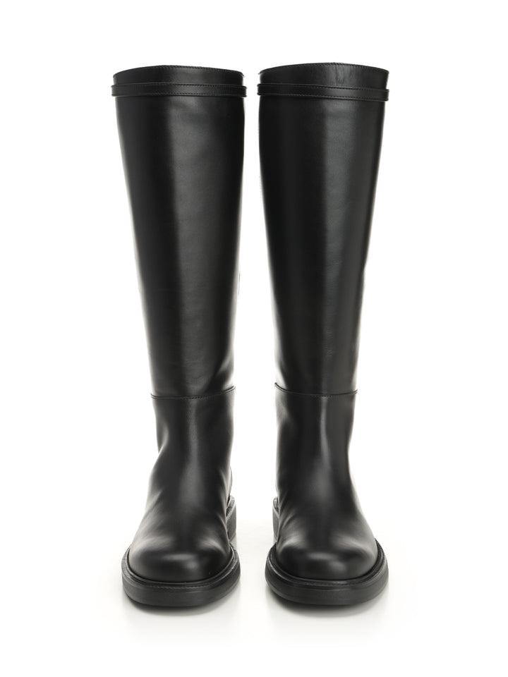 Tod'S Leather Boot Boots - Nero | 0ee8e87b738b9a45cefe0bc5146e1b93ff6da3da