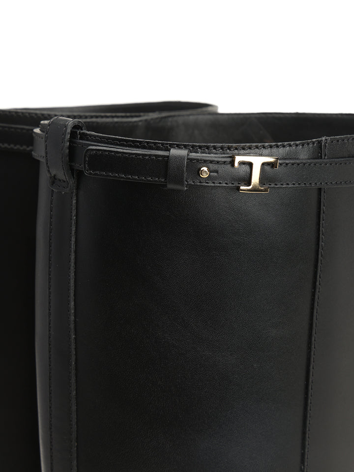 Tod'S Leather Boot Boots - Nero | c4ffc5f41a0d1161d60ccaaebbc9f81255e0cba1