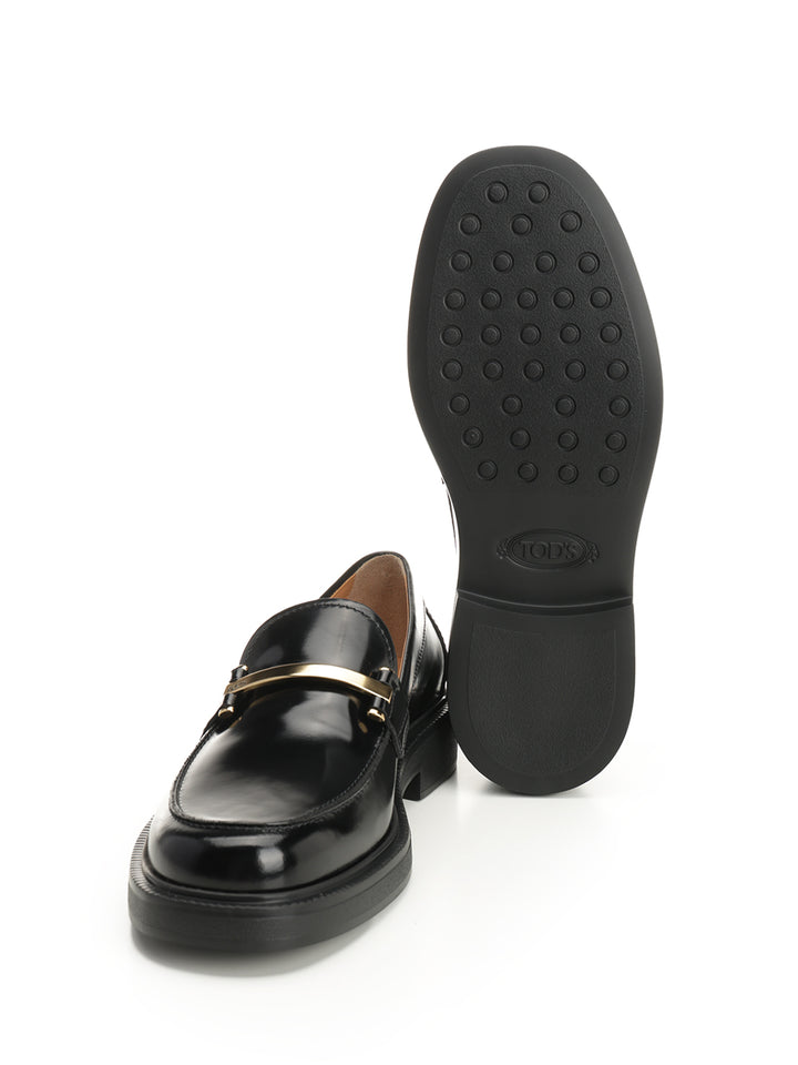 Tod'S Calfskin Loafer Scarpe basse - Nero | 1e7a52afcb8a0d3e1d81f50fb3b32cc6a4411f05