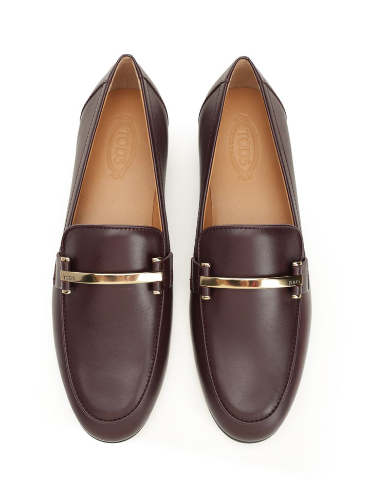 Tod'S Calfskin Loafer Scarpe basse - Marrone | f2938e6f06f0ec1c528fd2cd0f9ec612abb14596