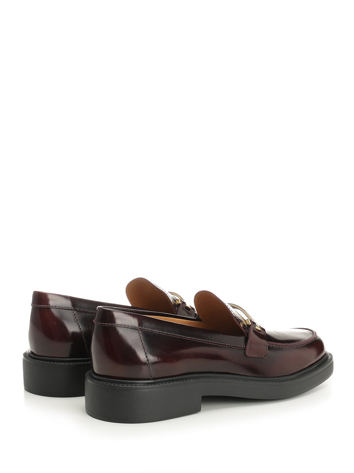Tod'S Calfskin Loafer Scarpe basse - Bordeaux | 61926e5d69e559c9c57db6b83b32c122ae2871c9