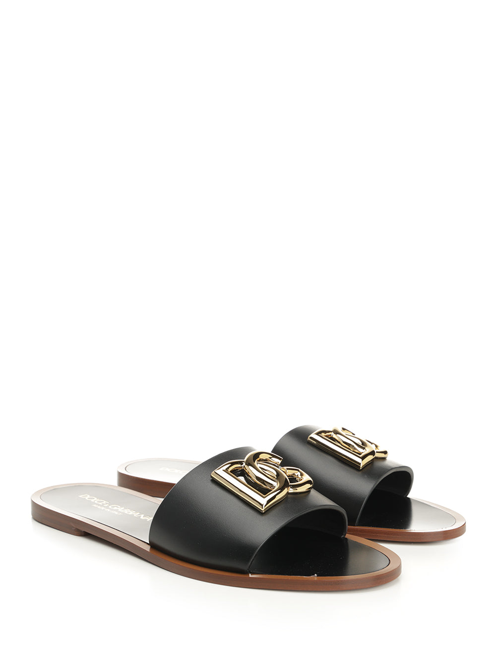 Dolce & Gabbana Calfskin Slides Scarpe basse - Nero | 3c4760588adf9bb9d1283a94f2c89a7830788ecb
