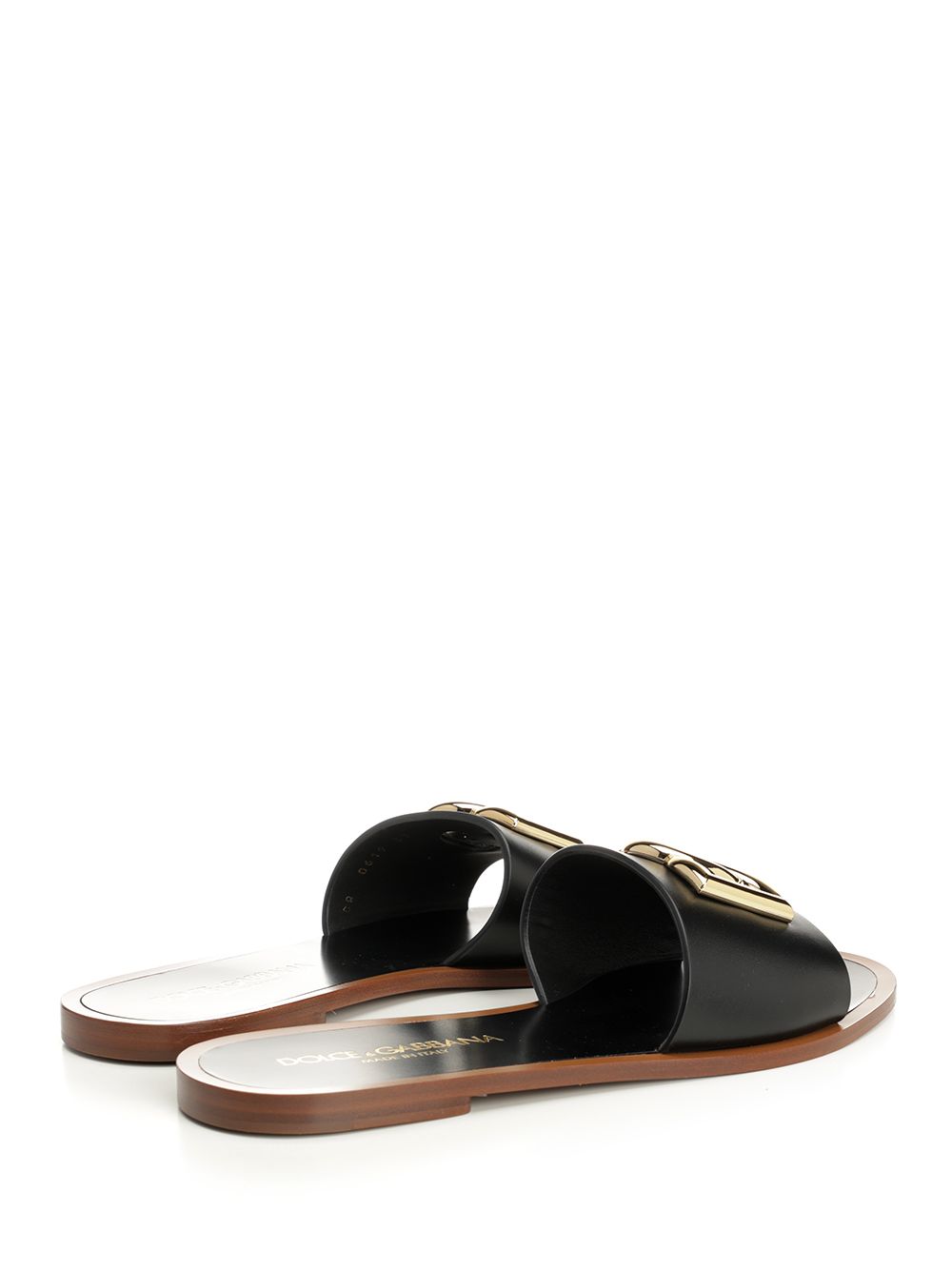 Dolce & Gabbana Calfskin Slides Scarpe basse - Nero | e61e2edc2b83c9a523ac25d44c39cc23fadc60fc