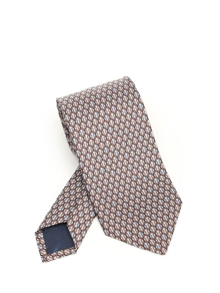 Ferragamo Ferragamo Monogram Ties And Bow Ties - Beige | 8f532f5dbaf3d13049532208e5007aab2092d9a7
