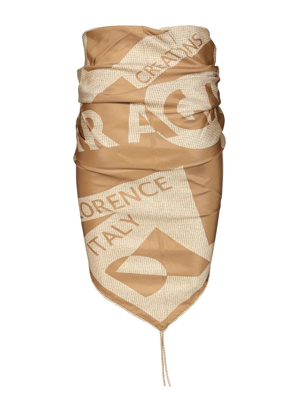 Ferragamo Silk Skirt Pareo Gonne - Beige | 5f22b40a22fe0395d9840760698937e6393f7c48