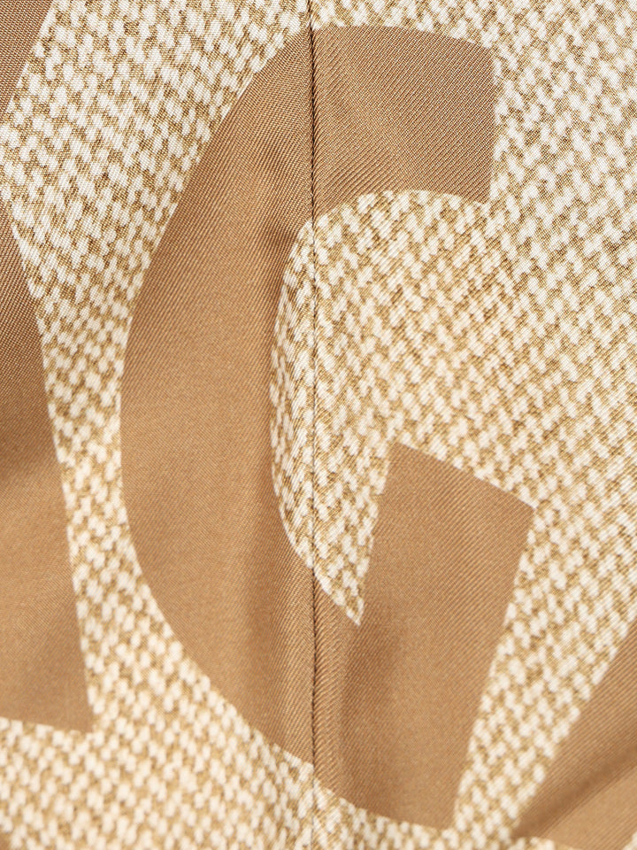 Ferragamo Silk Top Top - Beige | da6f815de806df41b2ef8eb7558d291ccb1a5455