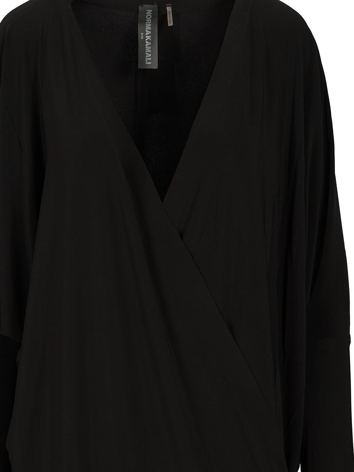 Norma Kamali Dolman Abiti - Nero | 11813eaffb33f3d7629424445eb28984638c9628