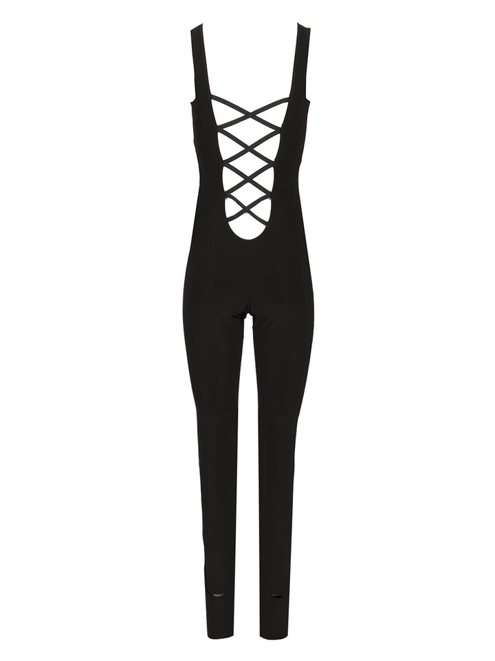 Norma Kamali One-Piece With Cross-Back Details Tute Intere - Nero | 0d7a5a149826c14d4e1663a4b845b70b332787b0