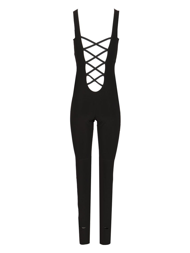 Norma Kamali One-Piece With Cross-Back Details Tute Intere - Nero | d6f627e89660f64f821fa5699b1005e3e7276e15